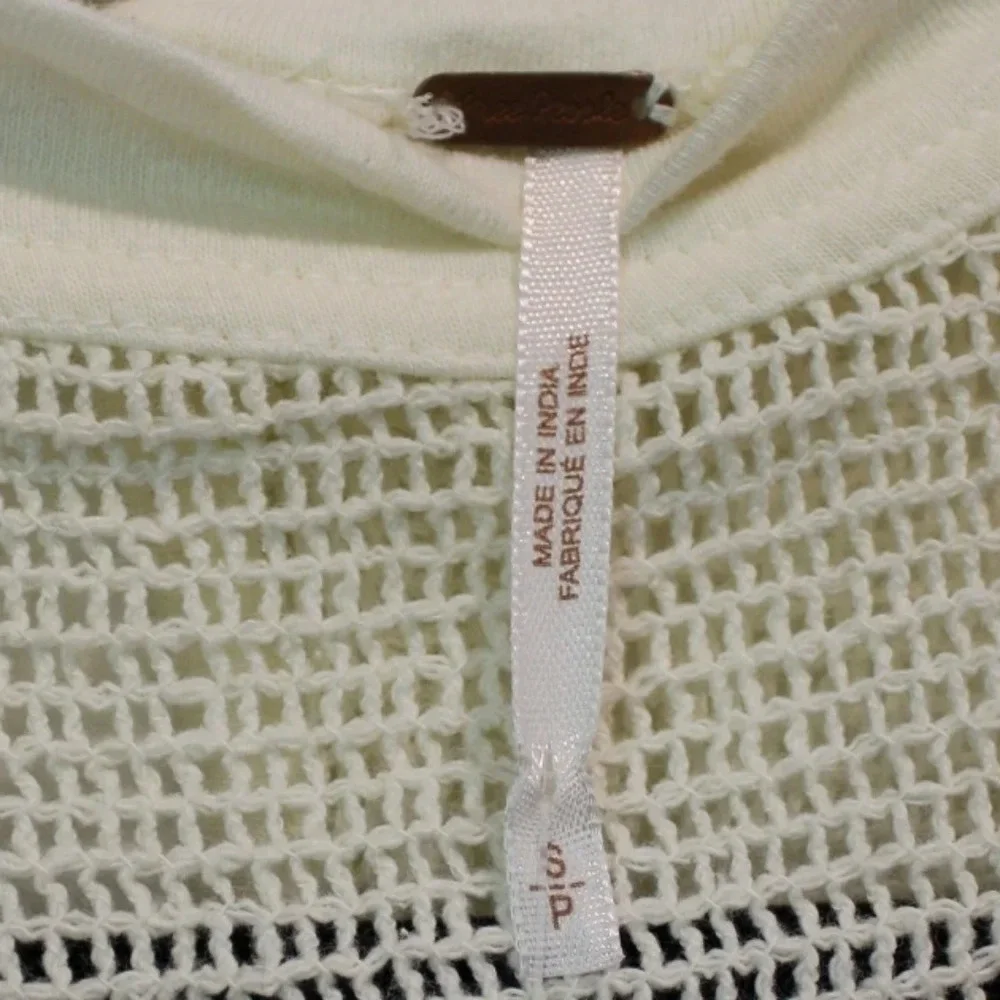 Free People Cream Primrose Tee